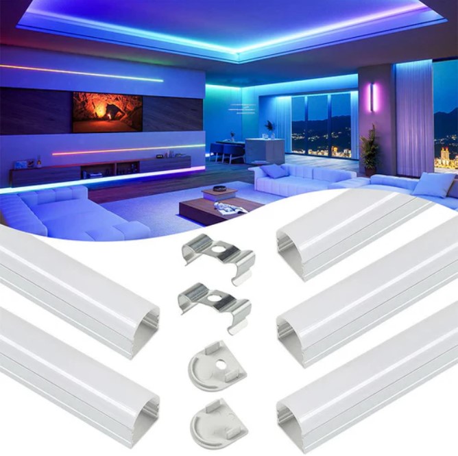 Light-Diffusing Aluminum Composite Channels for Holographic Signage Effects
